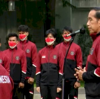 Lepas Atlet Indonesia Sea Games Ke – 31, Ini Harapan Presiden Jokowi