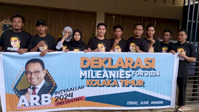 Deklarasi Dukungan Anak Muda di Kolaka Timur kepada Gubernur DKI Jakarta Anies Baswedan sebagai Calon Presiden 2024, Senin (09/05/2022). (Istimewa)
