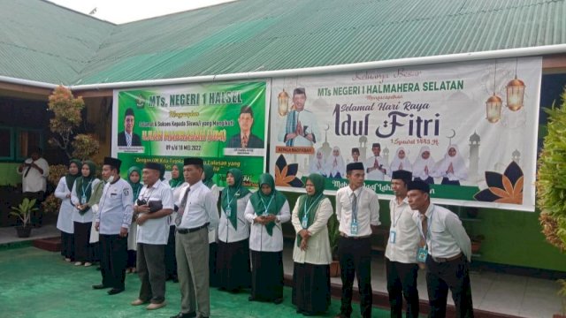 Persiapan Ujian Madrasah di MTs Negeri 1 Halmahera Selatan, Senin (09/05/2022). (Istimewa)