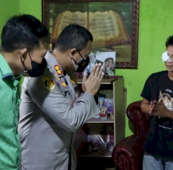 Sambangi Rumah Korban Pembusuran, Kapolres Gowa Janji Segera Tangkap Pelaku