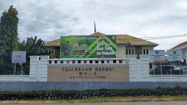 Kantor Kejaksaan Negeri (Kajari) Muna. (Foto: Rustam/Republiknews.co.id)