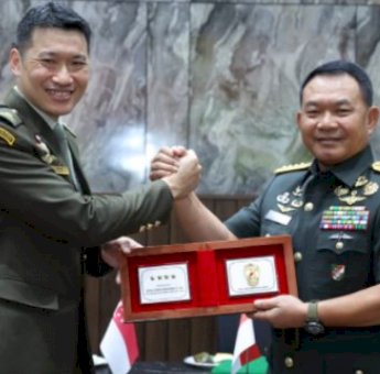 Kasad Terima Kunjungan Panglima AD Singapura, Ini yang diBahas