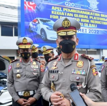 Kakorlantas Polri Lepas Personel BKO ke Bali Untuk GPDRR 2022
