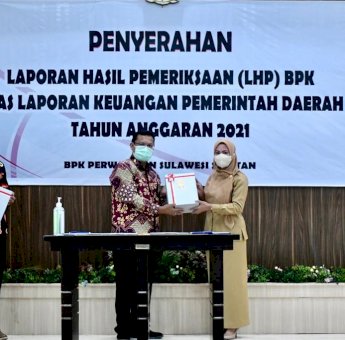 Pemda Luwu Utara Terima Penghargaan WTP Ke 10 Dari BPK