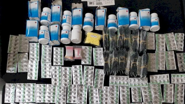 Barang Bukti Obat-obatan Terlarang yang Diamankan Polresta Serang Kota. (Istimewa)