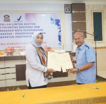 Pemkab Jeneponto Tandatangani MoU Dengan BBPOM Makassar