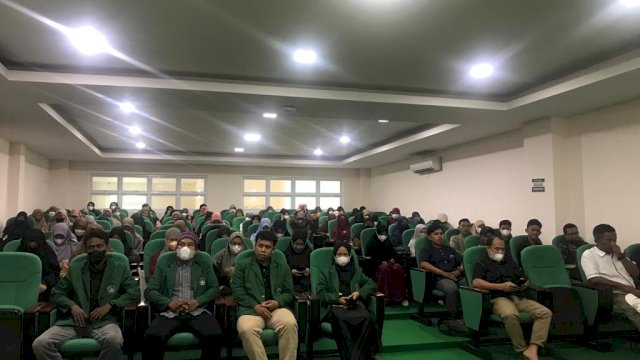 Badan Eksekutif Mahasiswa (BEM) FAI mengadakan Program Pencerahan Intensif (PROGRESIF) di Lantai 5 fakultas Agama Islam UMI, Jumat (20/5/2022)