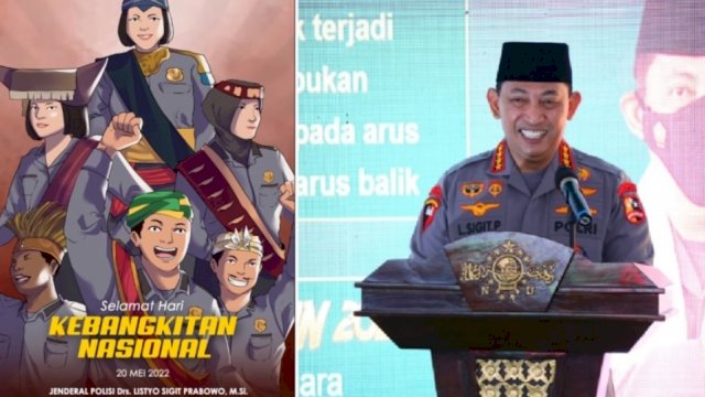 Kapolri Jenderal Polisi Listyo Sigit Prabowo memperingati Hari Kebangkitan Nasional 2022. (Ist)