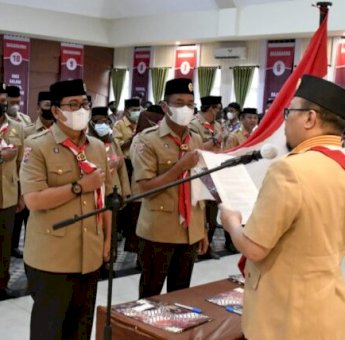 Lanjutkan Perjuangan Indah, Wabup Lutra Dilantik Jadi Ketua Kwartir Cabang Gerakan Pramuka