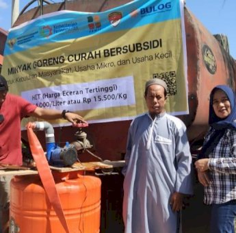 Bulog Palopo Kirim 10.000 Liter Minyak Curah Bersubsidi ke Luwu Utara