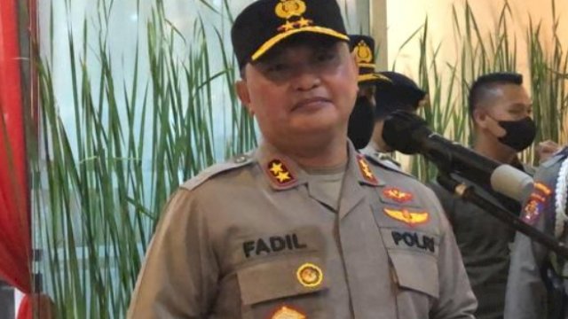 Kapolda Metro Jaya Irjen pol Fadil Imran, saat beri keterangan persnya usai melantik 28 Kapolsek, Selasa (24/05/2022). (Istimewa)