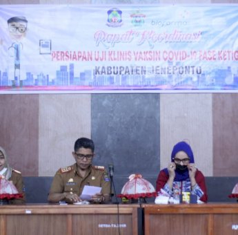 Sosialisasi Uji Klinis Vaksin BUMN Bio Farma Covid-19 Dari Unhas di Jeneponto