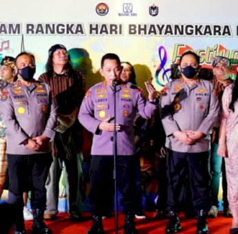 Tutup Festival Musik Jalanan, Kapolri Komitmen Bangun Ruang Demokrasi yang Positif untuk Jaga Persatuan