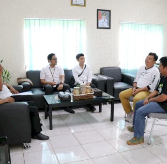 Kadis Kominfo-SP Terima Audiensi Kepala BPS Lutim