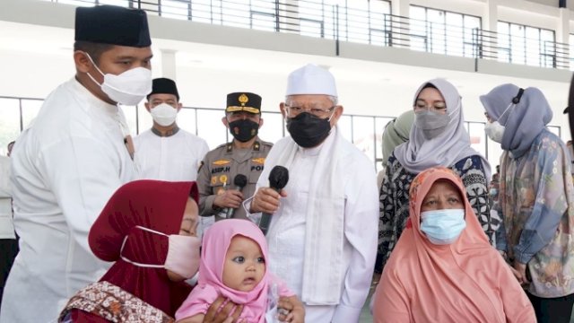 Kegiatan Baksos Kesehatan TNI/Polri dihadiri oleh Wakil Presiden Republik Indonesia Ma'ruf Amin dan Ibu Hj Wury Ma'ruf Amin. (Istimewa)