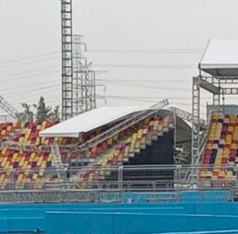 Atap Tribun Formula E Roboh, Tidak Ada Korban Jiwa