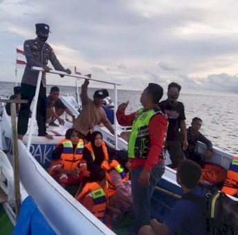 7 Penumpang KM Ladang Pertiwi yang di Evakuasi Basarnas Banjarmasin Dijemput Bupati Pangkep