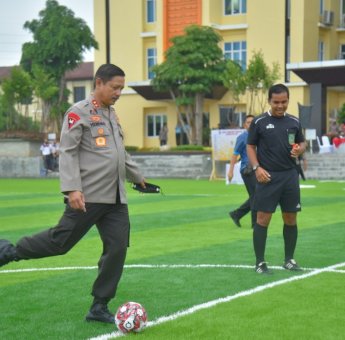 Kapolda Lampung Resmi Buka Turnamen Sepak Bola Mini Soccer Kapolda Cup 2022