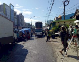 Pagi-Pagi, PUTR Sulsel Turun Mengukur Jalan di Antang