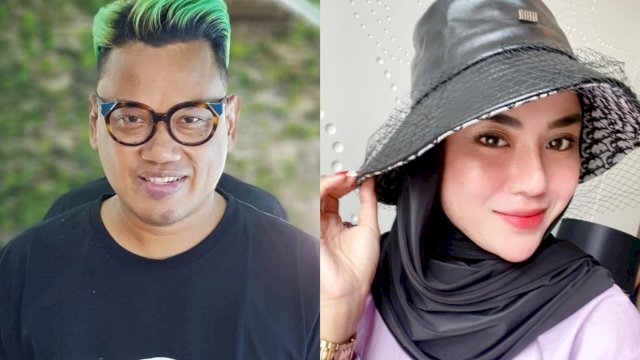 Artis Uya Kuya (kiri), Selebgram Medina Zein (kanan).