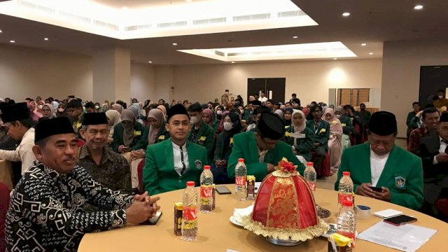 Sebanyak 157 Mahasiswa Fakultas Agama Islam (FAI) Universitas Muslim Indonesia (MUI) Kota Makassar ikut yudisium dan ramah tamah di Hotel Swissbell Pantai Losari, Rabu (25/5/2022).