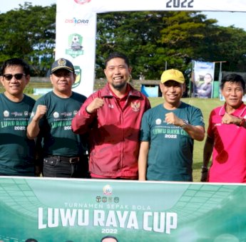Bersama RMB, Arwin Azis Buka Turnamen Bola Luwu Raya Cup 2022
