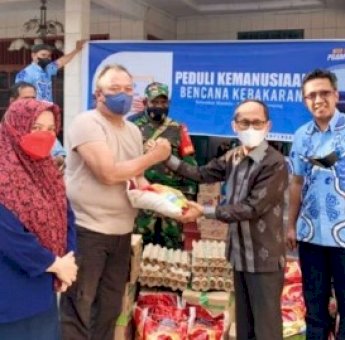 PDAM Makassar Berbagi, Santuni Korban Kebakaran Asrama Polisi