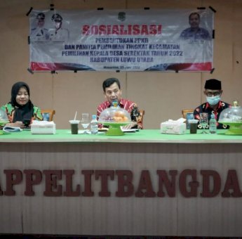 Jelang Pilkades Serentak 2022, Pemda Lutra Gelar Sosialisasi Pembentukan Panitia Penyelenggara