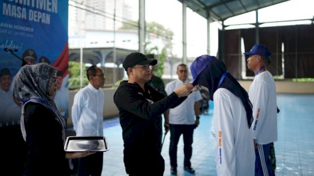Pembukaan masa orientasi Pegawai Kontrak baru Perumda Air Minum Kota Makassar. (istimewa)