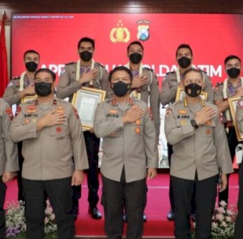 Polda Jatim Beri Apresiasi Atlet Bola Volley Peraih Medali Emas Sea Games 2021 Vietnam