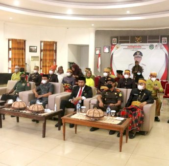 Pemkab Luwu Timur Ikuti Upacara Harla Pancasila Secara Virtual