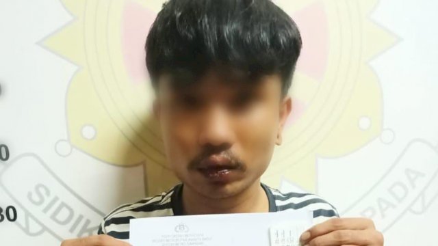 Pelaku pembacokan LG (24) ditangkap Reskrim Polsek Taman Sari Jakarta Barat. (Istimewa)