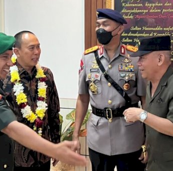 Kapolda Sulbar hadiri upacara HUT Kodam XIV Hasanuddin