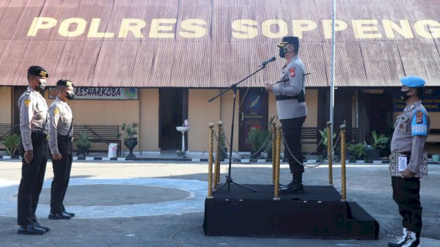 Polres Soppeng Terima 49 Siswa Latja Pendidikan Pembentukan Bintara