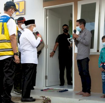 Wapres Ma’ruf Amin Kunjungi Huntap Korban Erupsi Gunung Semeru di Lumajang