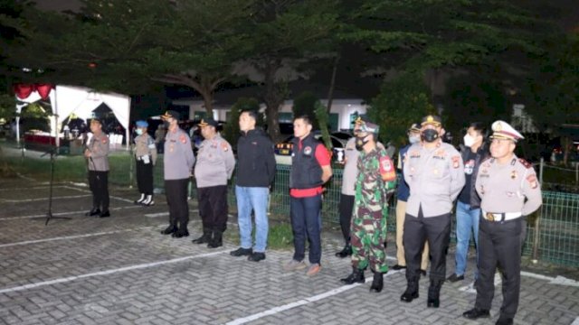 Apel patroli Skala besar dilakukan untuk koordinasi sebelum terjun ke titik-titik rawan kriminalitas di Jakarta Barat, Sabtu (04/06/2022). (Istimewa)
