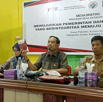 Desa Pakatto di Gowa Jadi Calon Percontohan Desa Anti Korupsi KPK