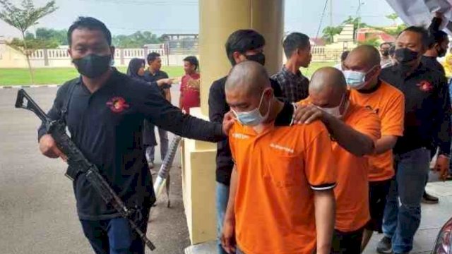 8 Pelaku Pencurian dengan kekerasan di tangkap Tim Resmon Polres Serang dan Polda Banten. (Ist)