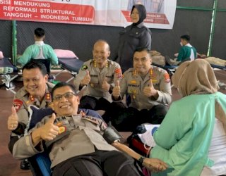 Hari Bhayangkara Ke-76, Polda Banten Gelar Bakti Sosial Donor Darah