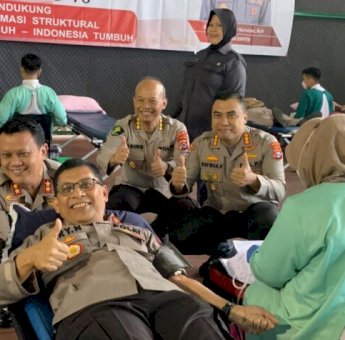 Hari Bhayangkara Ke-76, Polda Banten Gelar Bakti Sosial Donor Darah