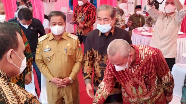 Bupati Luwu Timur, H. Budiman menghadiri pembukaan dimulainya (kick off) Pelaksanaan kegiatan pembentukan Desa Antikorupsi TA. 2022, Selasa (07/06/2022).