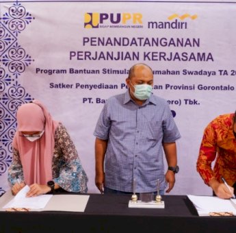 Kementerian PUPR Salurkan Rp30 Miliar Dana BSPS Melalui Bank Mandiri di Gorontalo