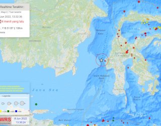 Gempa 5,8 SR di Sulbar, Terasa di Balikpapan dan Samarinda