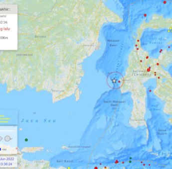 Gempa 5,8 SR di Sulbar, Terasa di Balikpapan dan Samarinda
