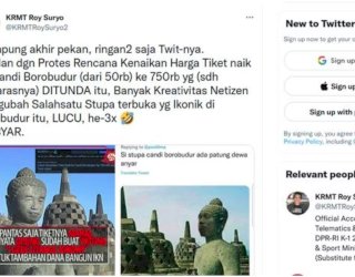 Posting Meme Candi Borobudur, Twitter Roy Suryo Tuai Hujatan