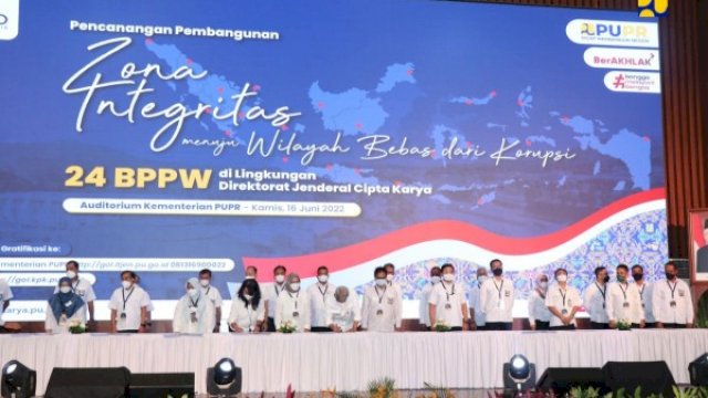 Wujudkan Reformasi Birokrasi, Kementerian PUPR Canangkan Zona Integritas di 24 Balai Ditjen Cipta Karya. (Istimewa)