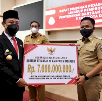 Rp7 Miliar Untuk Atasi Banjir di Bantaeng, Gubernur Sulsel: Sesuai Kunjungan Saat Banjir Tahun lalu