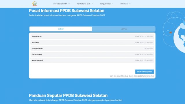 PPDB Sulsel Dimulai Hari Ini, Berikut Jadwalnya