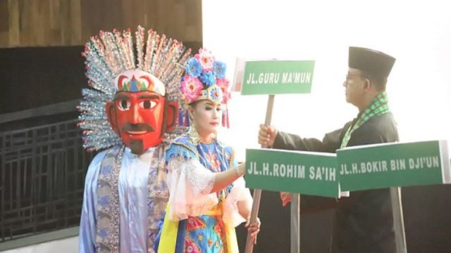 Gubernur Anies Baswedan resmikan nama-nama tokoh betawi untuk nama jalan dan gedung. (Ist)