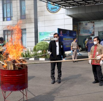 BNN Banten Musnahkan 2 Kilogram Ganja, Dirresnarkoba Polda Sampaikan Apresiasi